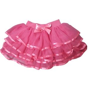 Child's Hot Pink Ruffles Tutu, Toddler Size 1-2